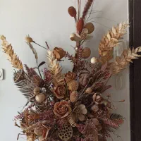 گلدان و گل چوبی|گل مصنوعی|مشهد, طلاب|دیوار