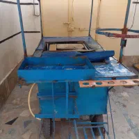 گاری سیب زمینی پز در حد نو با سقف سر پوشیده