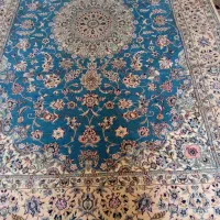 قالی ناینی 12تایی پشم و ابریشم