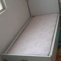 تخت خواب طرح کلبه نوجوان همراه با تشک