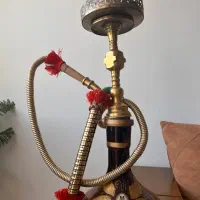 قلیان تنه برنج ارتفاع بلنددرحدنوو یک قلیان چوبی|صنایع دستی و سایر لوازم تزئینی|تهران, شهر زیبا|دیوار