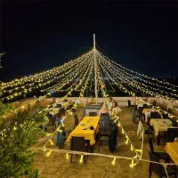 ریسه کشی ورودی و تونل نور با ریسه های تایوانی
