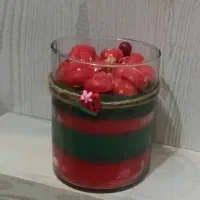 شمع دو رنگ قلب قلبی یلدا