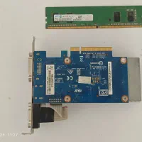 کارت گرافیک GT 730 + رم ۴ گیگ DDR4 (هردو سالم)