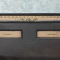 تخت خواب دونفره سرویس چوب