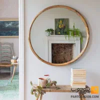 آینه قاب چوبی دایره ای و قدی|آینه|ارومیه, |دیوار