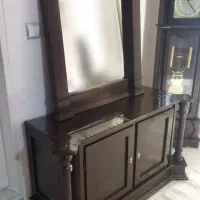 کنسول و اینه چوب جنگلی|بوفه، ویترین، کنسول|مشکین‌دشت, |دیوار