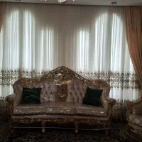 پرده خامه دوزی با والان