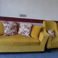 مبل هشت نفره|مبلمان خانگی و میز عسلی|شیراز, باجگاه|دیوار