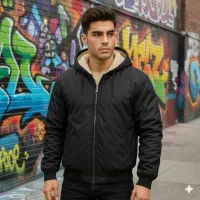 کاپشن مشکی اسپرت مدل BlackHorn/ضدآب/ضد باد و سرما