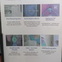 چراغ شارژی، پنکه خنک کننده|لامپ و چراغ|قم, باغ کرباسی|دیوار