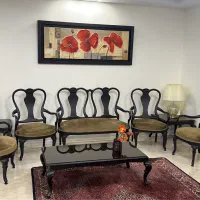 مبل استیل کویین چوب راش بسیار شیک و سالم