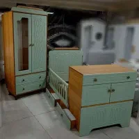 تخت و کمد نوزاد|تخت و سرویس خواب|اراک, |دیوار