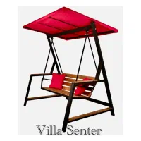 میز و صندلی باغی/تاب نیمکتی فلزوچوب تراس/روف گاردن