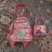 کیف مدرسه دخترانه چرخ دار
