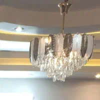 لوستر قطر 70 به همراه لوستر دیوارکوب