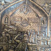 سینی قلمکاری خاص|کلکسیون اشیاء عتیقه|تهران, مینای جنوبی|دیوار