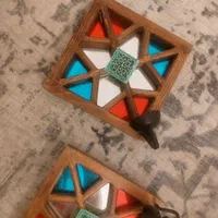 آیینه و شمعدان گره چینی|صنایع دستی و سایر لوازم تزئینی|تهران, جردن|دیوار