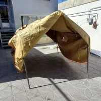 چادر برزنت دارای چارچوب فلزی|کوهنوردی و کمپینگ|فرخ‌شهر, |دیوار