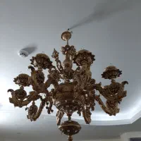 لوستر ۸ شاخه برنجی