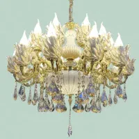 لوستر ۸+۸ لامپ با سرامیک خطی واقع در عبدل اباد