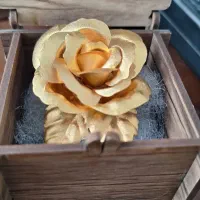 گل سینه ورق طلا