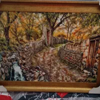 تابلو مخمل با قاب طلایی|تابلو، نقاشی، عکس|شیراز, فرگاز|دیوار