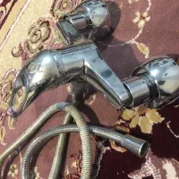 شیر اب سرویس دستشویی برنجی سالم درحد شیرالات