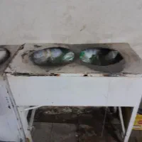 میز ومنقل اهنی ومیز چوبی کلبه ای چوب روسی زد اب|فروشگاه و مغازه|کاشان, باغ فین|دیوار