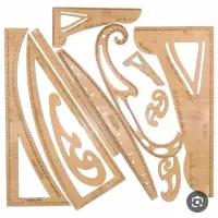 خط کش خیاطی چوبی