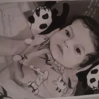 نقاشی سیاه قلم|تابلو، نقاشی، عکس|زابل, |دیوار