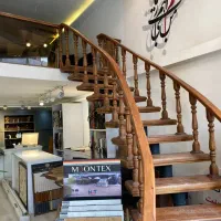 پله چوبی دوبلکس