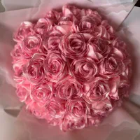 دسته گل رز با ربان|گل مصنوعی|اصفهان, محمودیه|دیوار