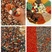 شن رنگی ریگ سفید سنگ سنگریزه کف مصالح باغ موزاییک