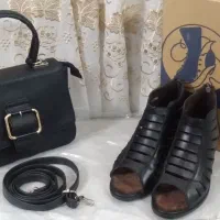 ست کیف و کفش چرم