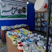 نیروی خانم در تولیدی ظروف سرامیکی رامسر