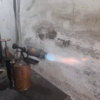 چراغ نفتی قدیمی اتیقه سالم|کلکسیون اشیاء عتیقه|مشگین شهر, |دیوار