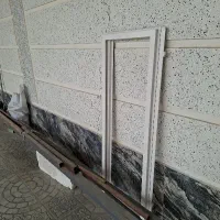 قاب پنجره آهنی رنگ شده آماده قوطی و نبشی