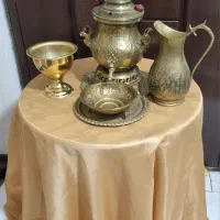 میزخاطره(سرویس سماوربرنجی زغالی،قوری،پارچ)|کلکسیون اشیاء عتیقه|تهران, جوانمردان (اندیشه)|دیوار