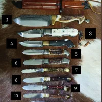 انواع چاقوهای فوق کلکسیونی دسته شاخ بکر و زیبا|کلکسیون اشیاء عتیقه|کرمانشاه, |دیوار