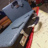 کیف سامسونت با چرم شتر مرغ|کیف، کفش، کمربند|ری, صفاییه (چشمه علی)|دیوار