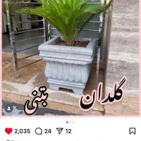 گلدان لاله فایبرگلاس بتنی فلاورباکس محشر|گل و گیاه طبیعی|شوش, |دیوار