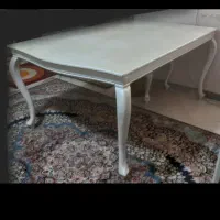 میز ناهار خوری ۶ نفره بدون صندلی چوب راش