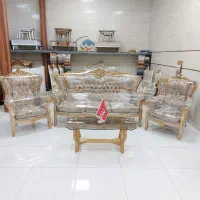 مبل سلطنتی ۹نفره تمام راش درحدنومدل گلریز|مبلمان خانگی و میز عسلی|رشت, آزادگان|دیوار