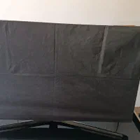 روکش پارچه ای تلویزیون بارنگ مشکی درحد نو