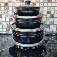 سرویس ۷ و ۱۴ پارچه تفلون/نچسب سرامیکی /درب پیرکس|ظروف پختوپز|زاهدان, |دیوار