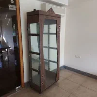 کمد دکوری شیشه و ام دی اف