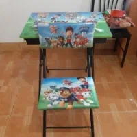 صندلی ومیز تاشو طرح سگ های نگهبان