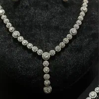 سرویس جواهری فلاور نقره