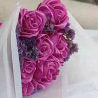 دسته گل روبانی